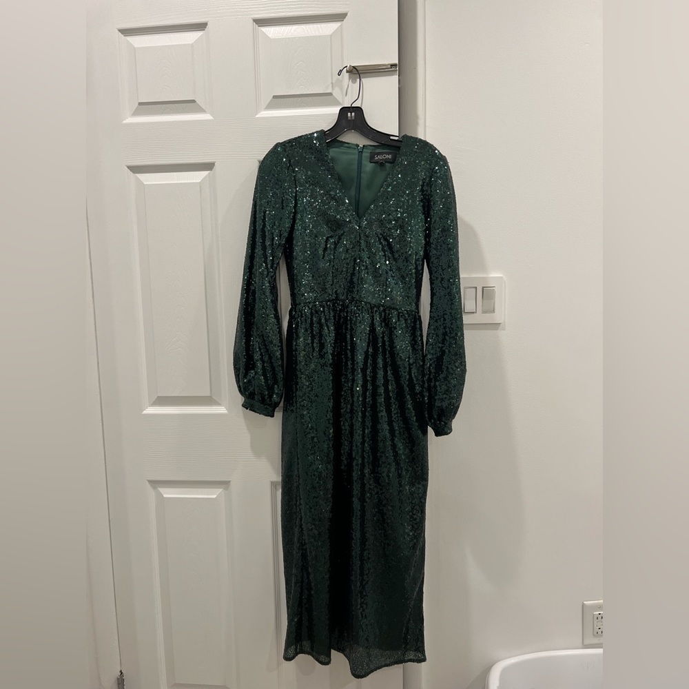 Saloni green dress